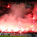 CR Belouizdad fans cheer the team during the 2022 CAF Champions League quarter-final football match between CR Belouizdad and Wydad Casablanca at 5th of July stadium in Algiers, Algeria on April 16, 2022 (Photo by APP/NurPhoto via Getty Images)