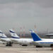 FILE PHOTO: El Al Israel Airlines planes are seen on the tarmac at Ben Gurion International airport in Lod, near Tel Aviv, Israel March 10, 2020. REUTERS/Ronen Zvulun//File Photo