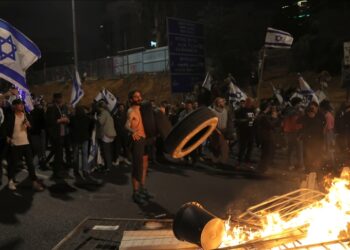 تظاهرات حاشدة ضد حكومة نتنياهو رفضا لخطة إصلاح القضاء 2024