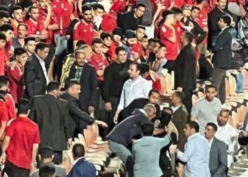 اعتقال العشرات من مشجعي الأهلي بعد رفع علم فلسطين خلال مباراة فاركو 2024