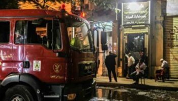 حريق مدمر يلتهم عشرات المحال التجارية فى مصر 2025