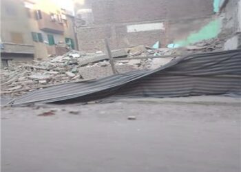 انهيار عقار من 5 طوابق في حدائق القبة 2025