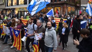  غلق شوارع العاصمة الاسبانية بسبب المظاهرات  ضد قانون  العفو عن الانفصاليين الكاتالونيين 2025