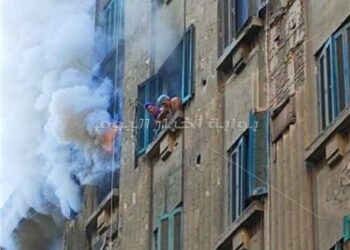 نشوب حريق  مدمر داخل شقة سكنية بوسط القاهرة  2025