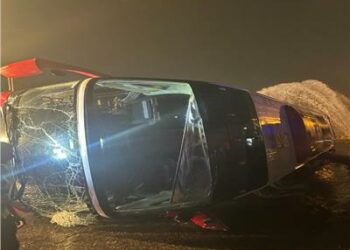  مصرع واصابة عشرة أشخاص فى  انقلاب اتوبيس بالقاهرة  2025