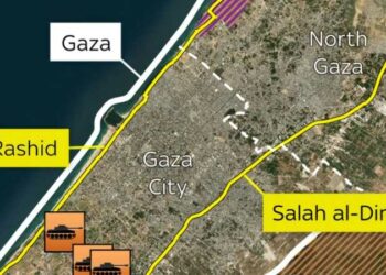 صور للقمر الصناعى : إسرائيل قسمت عسكريا قطاع غزة إلى شطرين 2025