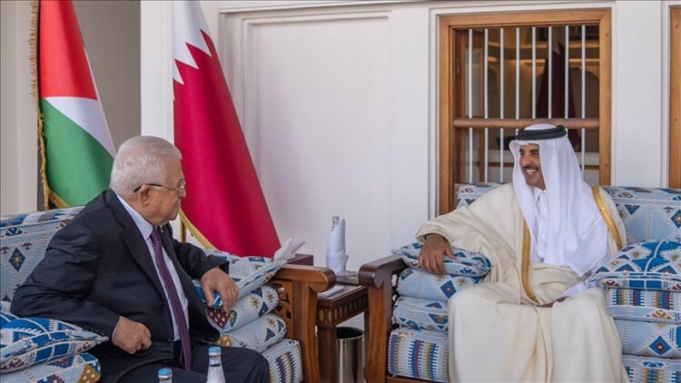 أمير قطر يبحث مع الرئيس الفلسطيني الوضع في غزة 2024