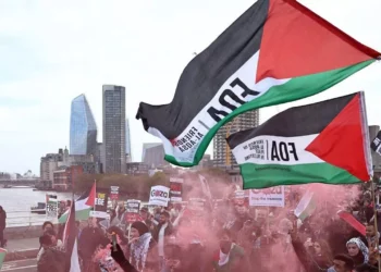 تظاهرة كبرى في لندن دعما لفلسطين 2024