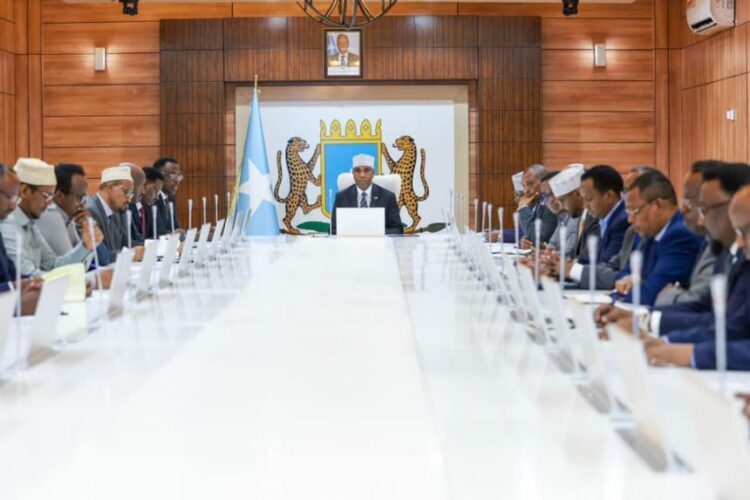 اجتماع مجلس الوزراء الصومالي لبحث مكافحة الإرهاب 2024
