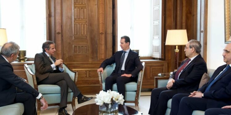 غروسي يبحث مع بشار الأسد الملف النووي السوري 2024