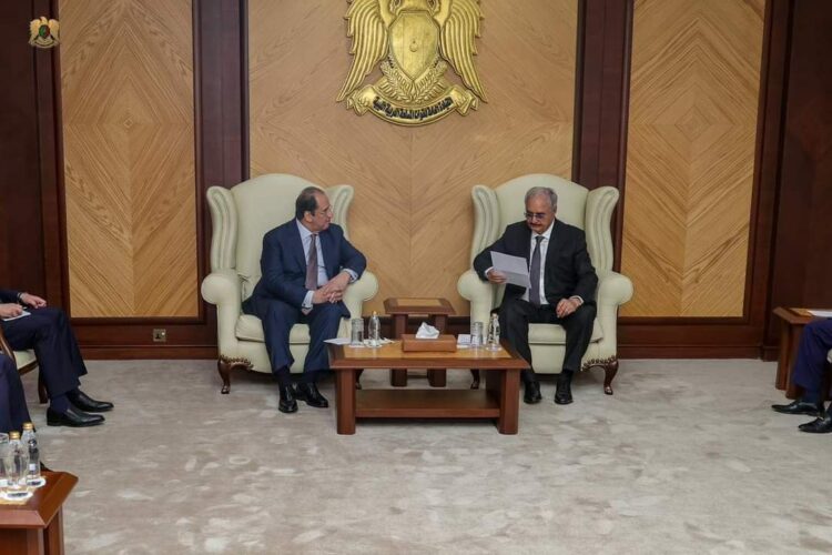 حفتر يبحث مع رئيس المخابرات المصرية آخر التطورات في ليبيا 2024