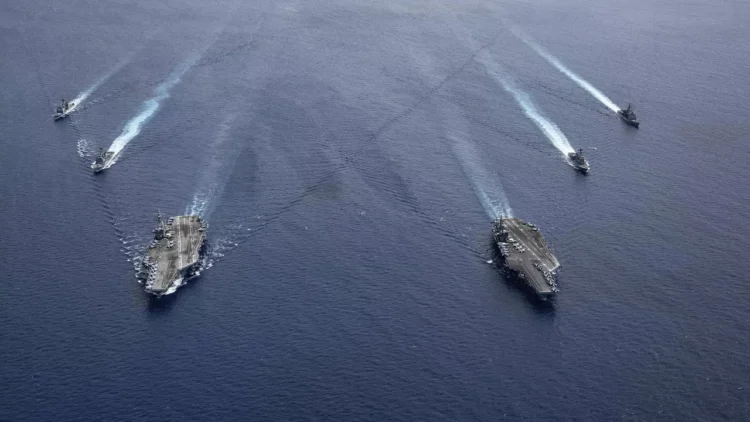 عاجل …القوات الأمريكية تعلن اشتباكها مع 5 طائرات مجهولة فوق البحر الأحمر 2024