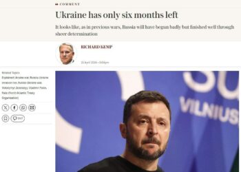 التليجراف البريطانية : أمام أوكرانيا ستة أشهر لكى تنتهى 2024