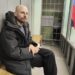 Russian journalist Sergey Karelin appears in court in the Murmansk region of Russia, Saturday April 27, 2024, after his arrest on “extremism” charges, which he denied. (AP Photo)