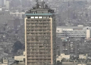 The Egyptian Radio and Television Union (ERTU) "Maspero" is seen around residential buildings from Cairo tower building in the capital of Cairo, Egypt December 5, 2019. REUTERS/Amr Abdallah Dalsh