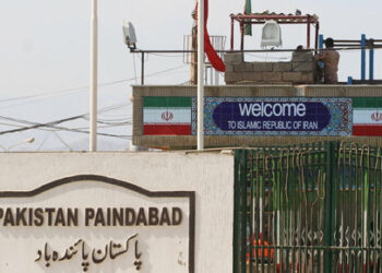 General view of a closed gate at Pakistan and Iran's border posts, after Pakistan sealed its border with Iran as a preventive measure following the coronavirus outbreak, at the border post in Taftan, Pakistan February 25, 2020. REUTERS/Naseer Ahmed