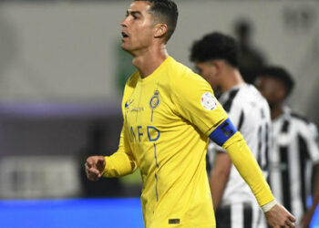 Soccer Football - Saudi Pro League - Al Shabab v Al Nassr - Prince Faisal bin Fahd Stadium, Riyadh, Saudi Arabia - February 25, 2024 Al Nassr's Cristiano Ronaldo reacts REUTERS/Stringer