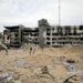 Rescuers and medics search for dead bodies inside the damaged Al Shifa Hospital after Israeli forces withdrew from the hospital and the area around it following a two-week operation, amid the ongoing conflict between Israel and Hamas, in Gaza City April 8, 2024. REUTERS/Dawoud Abu Alkas