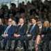 Queen Mathilde of Belgium, King Philippe of Belgium, Prince Albert II of Monaco, Poland's President Andrzej Duda, Canadian Prime Minister Justin Trudeau, U.S. First Lady Jill Biden, U.S. President Joe Biden and France's President Emmanuel Macron look on as they attend the International commemorative ceremony at Omaha Beach marking the 80th anniversary of the World War II "D-Day" Allied landings in Saint-Laurent-sur-Mer, Normandy, in northwestern France, June 6, 2024. LOU BENOIST/Pool via REUTERS