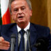 FILE PHOTO: Lebanon's Central Bank Governor Riad Salameh speaks during a news conference at Central Bank in Beirut, Lebanon, November 11, 2019. REUTERS/Mohamed Azakir//File Photo