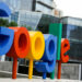 The brand logo of Alphabet Inc's Google is seen outside its office in Beijing, China, August 8, 2018.  REUTERS/Thomas Peter