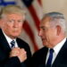 FILE PHOTO: U.S. President Donald Trump and Israeli Prime Minister Benjamin Netanyahu shake hands after Trump's address at the Israel Museum in Jerusalem May 23, 2017. REUTERS/Ronen Zvulun /File Photo