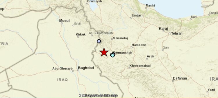 زلزال بقوة 4.8 درجة في محافظة كرمنشاه غربي إيران 2024