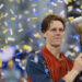 Aug 19 2024; Cincinnati, OH, USA; Jannik Sinner of Italy accepts the Rookwood Cup championship trophy after defeating Frances Tiafoe of the United States in the men’s singles final on day seven of the Cincinnati Open. Mandatory Credit: Sam Greene-The Cincinnati Enquirer/USA TODAY Sports