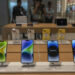 iPhones are on display during a press preview of India's first Apple Store in Mumbai, India, Monday, April 17, 2023. Apple will open its first retail store in India in Mumbai on Tuesday. (AP Photo/Rafiq Maqbool)