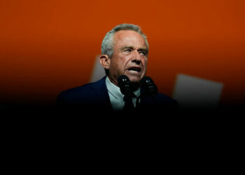 FILE PHOTO: Independent U.S. presidential candidate Robert F. Kennedy Jr speaks at Bitcoin 2024 in Nashville, Tennessee, U.S. July 26, 2024.  REUTERS/Kevin Wurm/File Photo