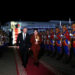 Russian President Vladimir Putin takes part in a welcoming ceremony upon his arrival at an airport in Ulaanbaatar, Mongolia September 2, 2024. Sputnik/Natalia Gubernatorova/Pool via REUTERS ATTENTION EDITORS - THIS IMAGE WAS PROVIDED BY A THIRD PARTY.