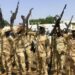 New members of Sudan's Gedaref State Police Department attend a graduation ceremony in Gedaref city in the east of the war-torn country, on September 5, 2024. Sudan has been gripped by war since April 2023, when fighting erupted between the army and the paramilitary Rapid Support Forces, killing tens of thousands, displacing millions and triggering one of the world's worst humanitarian crises. (Photo by AFP)