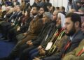 Participants attend Syria's national dialogue conference at the People’s Palace in Damascus, Syria, Tuesday Feb. 25, 2025.(AP Photo/Omar Albam)