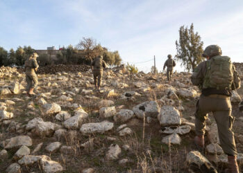 Footage released by the Israeli Army says to show Israeli soldiers operating in a location given as Golan Heights, in this handout picture released on December 11, 2024. Israel Defense Forces/Handout via REUTERS    THIS IMAGE HAS BEEN SUPPLIED BY A THIRD PARTY