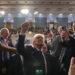 President Donald Trump leaves the chamber after addressing a joint session of Congress at the Capitol in Washington, Tuesday, March 4, 2025. (Win McNamee/Pool Photo via AP)