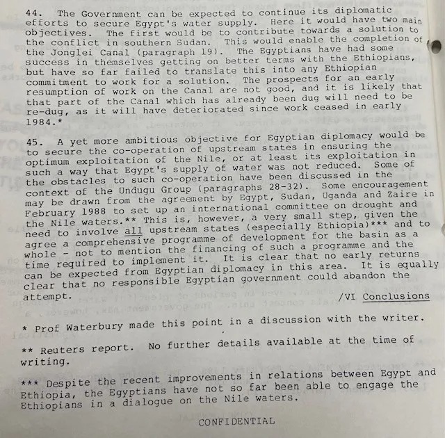 وثائق بريطانية سرية تكشف: إثيوبيا رفضت التفاوض مع مصر بعهد حسني مبارك حول مياه النيل 4 وثائق بريطانية سرية تكشف: إثيوبيا رفضت التفاوض مع مصر بعهد حسني مبارك حول مياه النيل 2025