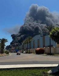 خسائر بالملايين جراء حريق هائل بالمنطقة الصناعية في دمياط الجديدة 2025