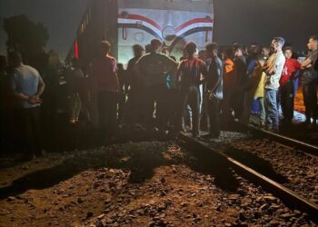 اصطدام قطار بخط المناشي بجرار زراعي في البحيرة 2025