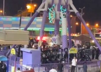 بالفيديو لحظات رعب في الطائف السعودية: انهيار لعبة "360 درجة" في منتزه الجبل الأخضر وإصابة 23 شخصًا 2025