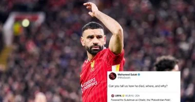 محمد صلاح ينعى بيليه فلسطين …ماذا قال؟ 1 محمد صلاح ينعى بيليه فلسطين …ماذا قال؟ 2025