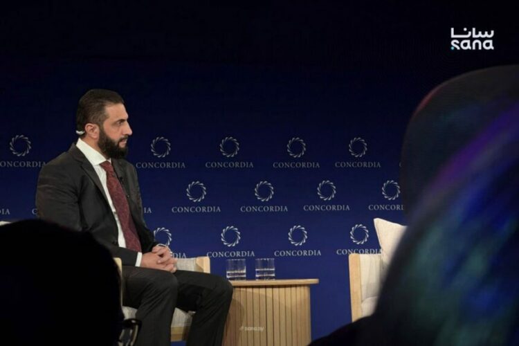 قمة كونكورديا 2025: أحمد الشرع يحذر من التدخلات الخارجية في سوريا 2025