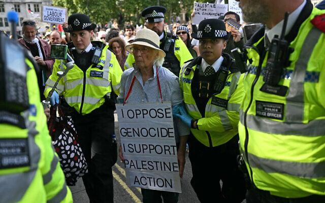 مؤسِّسة “فلسطين أكشن” تتحدى الحظر البريطاني وتحتج أمام المحكمة العليا 2026