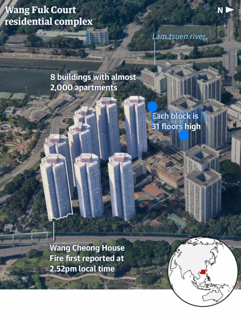حريق مأساوي في هونغ كونغ: 65 قتيلًا وأكثر من 250 مفقودًا 2026