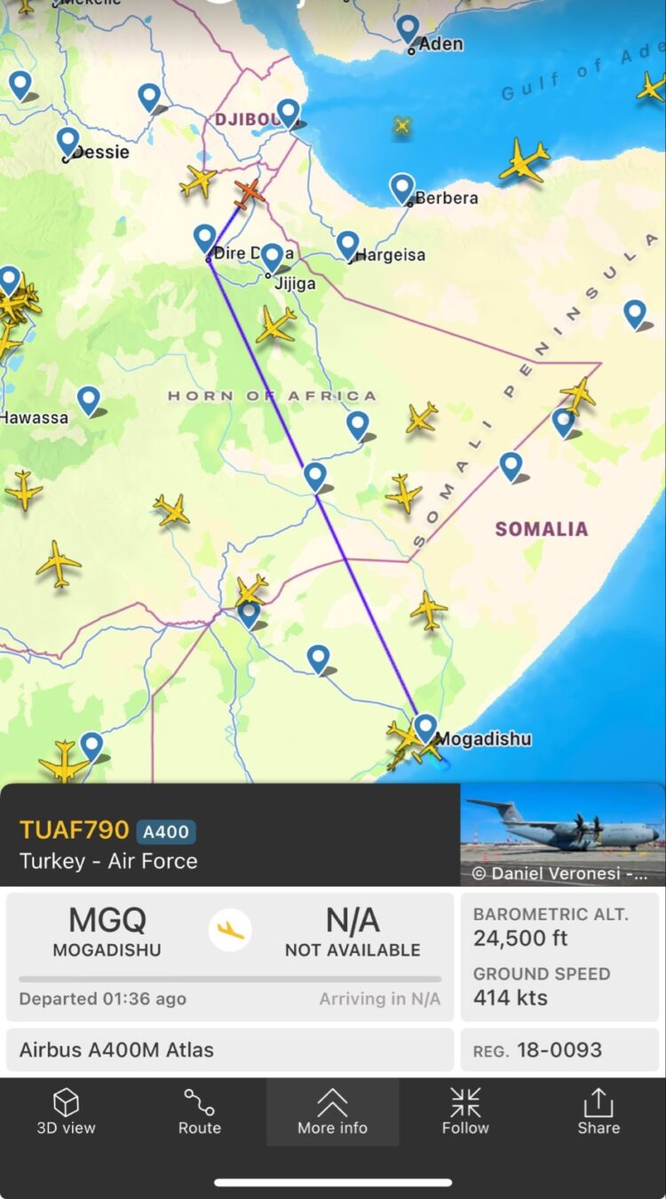 تجنب براغماتي أم دعم سياسي؟ القوات المسلحة التركية تتفادى المجال الجوي لأرض الصومال 2026