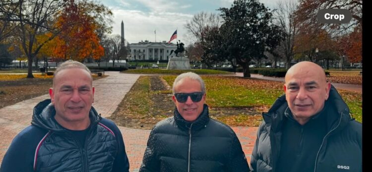 الدرندلي و حسام وابراهيم حسن أمام البيت الأبيض قبل سحب قرعة كأس العالم 2026 بواشنطن 2025