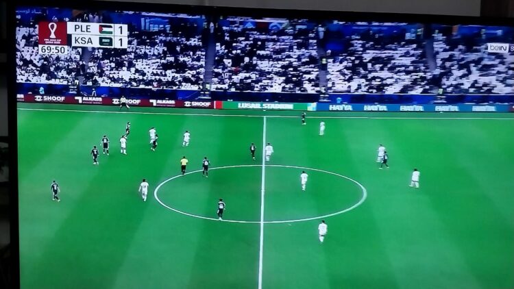 انتهاء الوقت الاصلى لمباراة السعودية و فلسطين وبدأ اللعب وقت إضافى : قمة الأعصاب في لوسيل على بطاقة نصف النهائي 1 انتهاء الوقت الاصلى لمباراة السعودية و فلسطين وبدأ اللعب وقت إضافى : قمة الأعصاب في لوسيل على بطاقة نصف النهائي 2025