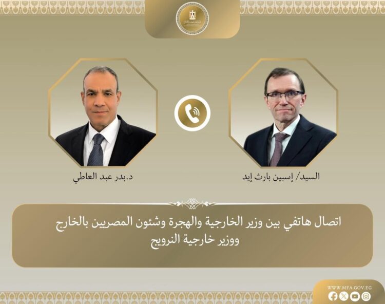 وزير خارجية مصر يبحث مع نظيره النرويجي "خارطة طريق" لغزة والسودان وحدة الصومال 2025