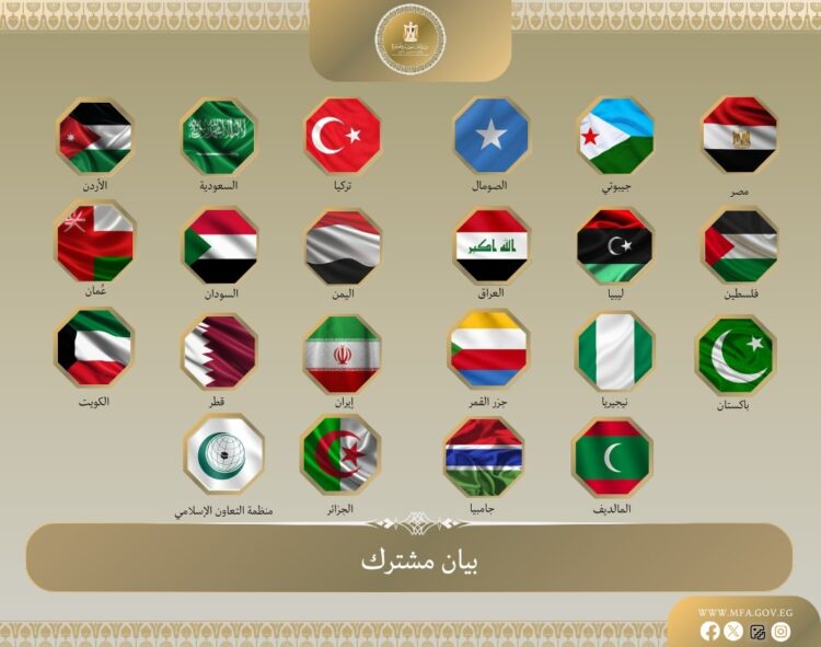 مصر والسعودية وتركيا وإيران دول عربية وإسلامية في بيان مشترك ترفض اعتراف إسرائيل بأرض الصومال 2025