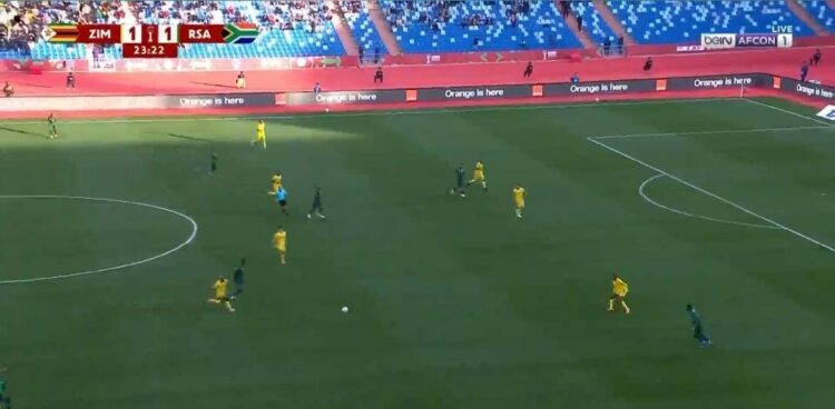 فوز جنوب أفريقيا على زيمبابوي بنتيجة 3/2 فى كأس الأمم الإفريقية بالمغرب 2025