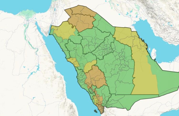 السعودية : المركز الوطني للأرصاد يحذر وإنذارات صفراء وبرتقالية تشمل 10 مناطق بالمملكة 2026